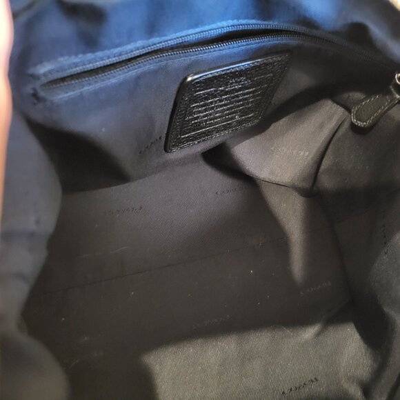 Coach Purse Black Pebble Leather Prairie Satchel Bag - Picture 7 of 14